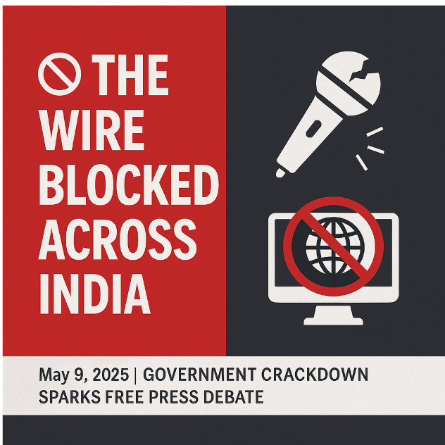 The Wire Blocked Across India: Government Crackdown Sparks Free Press Debate